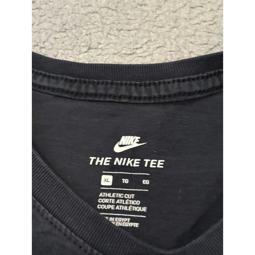 Nike Just Do It T-Shirt Youth XL Black Neon Green Swoosh Athletic Cut Tee